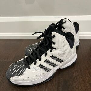Women’s Black & White High-Top Basketball Shoes